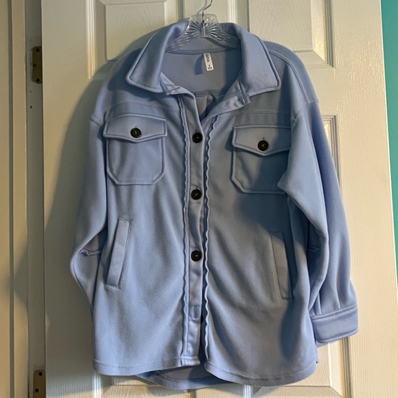 Zenana Oversized Fleece Shacket - Picture 1 of 5